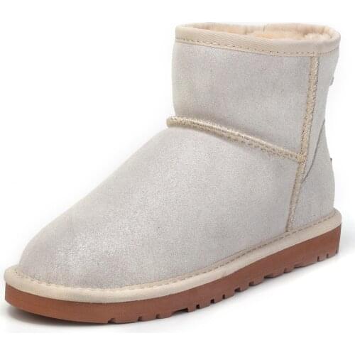 Fashion 2020 Classic Warm Boots Winter Boots Botas Mujer Waterproof Genuine Cowhide Snow Boots Winter Shoes For Women