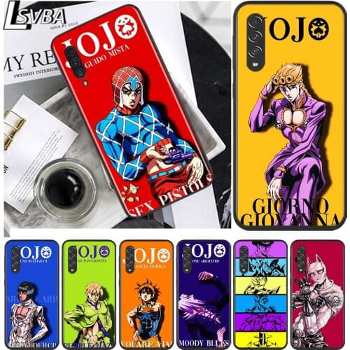 JoJos Bizarre Adventure for Samsung Galaxy A90 A80 A70 A60 A50 M60 M40 A20E A2Core A10S A10E Silicon Soft Black Phone Case