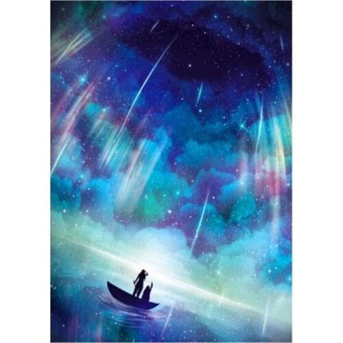 Adult Paint By Number Kits on Canvas 16X20 Inch DIY Acrylic Painting Kit for Kids & Adults Beginner - Starry Sky