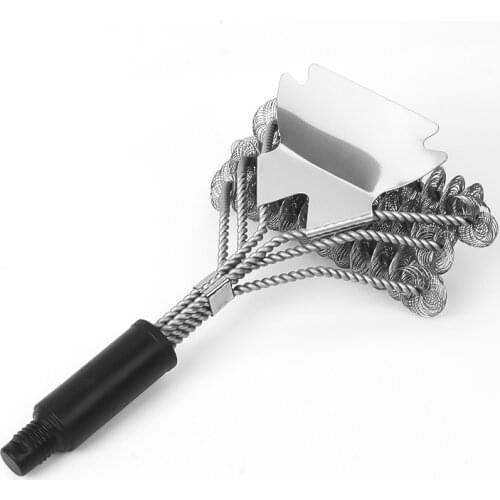 BBQ Grill Barbecue Kit Cleaning Brush Stainless Steel Kitchen Accessories Bristles Cleaning Brushes Cooking Tool Barbecue Gadget