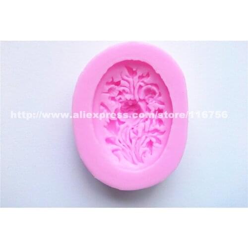New! Free Shipping Small Flower Shaped Silicone Mold Cake Decoration Fondant Cake 3D Food Grade Silicone Mould 159