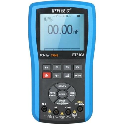 2 in 1 20MHz 80MS/s Digital Storage Oscilloscope logic analyzer DSO Scope Meter True RMS Multimeter USB Communication Function