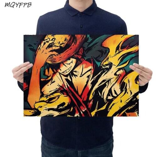 Japanese Anime Kraft Paper Poster Home Room Bedroom Wall Decoration Painting Core 50.5x3cm