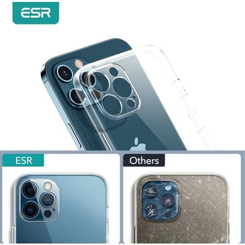 ESR Clear Case for iPhone 12 Pro Max Camera Lens Protection Full Cover for IPhone 12 Case TPU Protective Case Back Funda