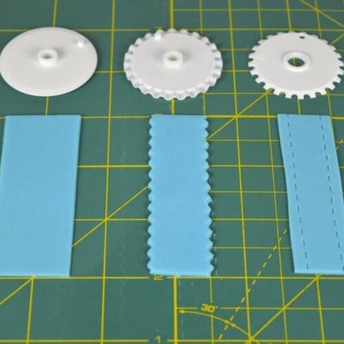 6Pcs Fondant Strip Ribbon Cutter Stitcher with Cake Rolling Pin Decorating Tool