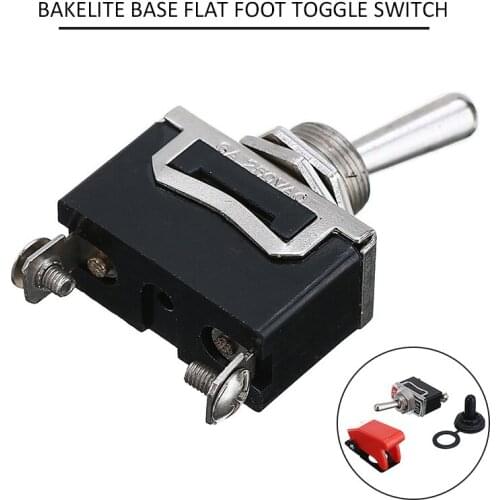 Heavy Duty ON/OFF SPST Toggle Switch Flick & Cover & Waterproof Boot Mayitr Durable Electric Switches