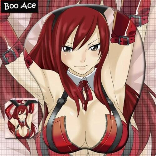 Fairy Tail Erza Scarlet 3D Oppai Mouse Pad Wrist Rest
