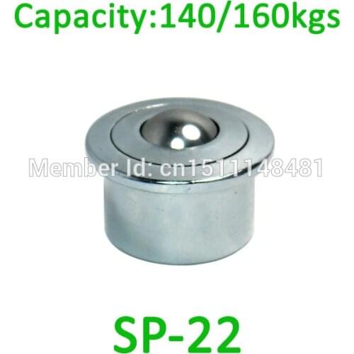 SP-22 Heavy Steel Air Cargo Ball transfer unit 160kgs load capacity SP22 conveyor Euro type ball bearing caster roller