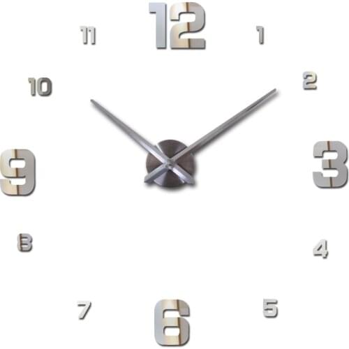 Special large diy quartz 3d wall clock Living Room big acrylic watch mirror stickers modern design home decor wall sticker