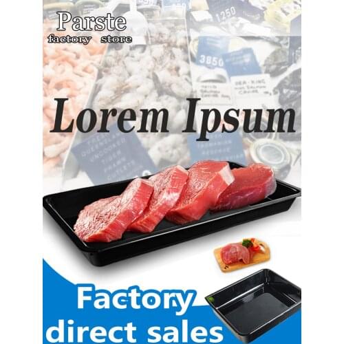 Supermarket Fresh Chicken Plate Black Pork Plate Cooked Food Area Beef Food Tray Thickened Cold Fresh Meat Display Plate Anti-Fa