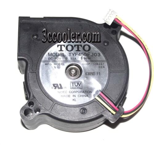 TOTO 6CM 60*25mm TYF450FJ03 D06F-12B3S1 12V 0.33A 3.96W 3 Wires 3 Pins Blower Case fan projector cooler
