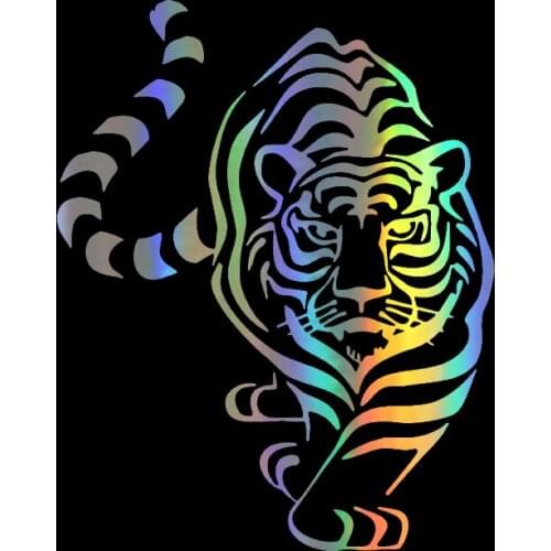 Aliauto Personality Car Sticker Beastmaster Tiger Totem Auto Decorative Fashion Reflective Lamp Eyebrow Vinyl Decal,18cm*14cm