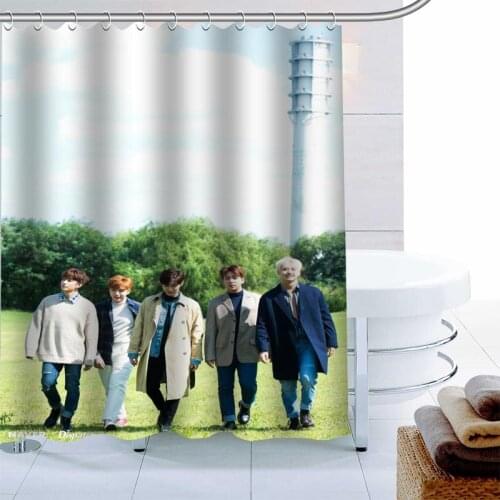 100% Polyester Fabric Custom B1A4 KPOP Shower Curtain Modern Bathroom Curtain Waterproof With Hook Bath Curtain 0622
