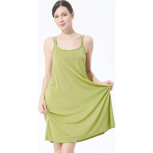 Ladies Sexy cotton Night Dress Sleeveless Nighties backless Nightgown female Summer Nightdress plus size Night Gown Sleepwear