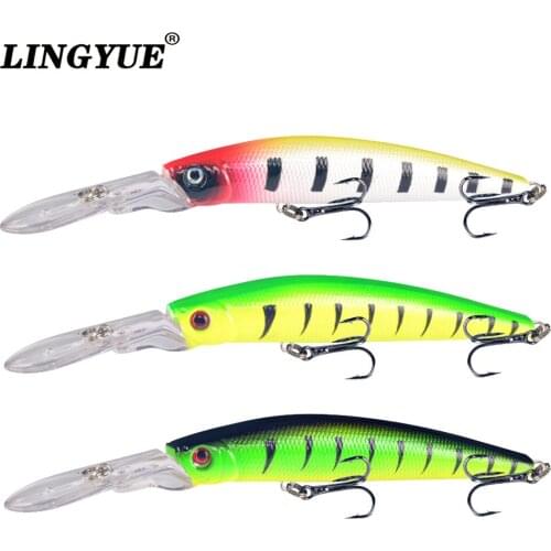 1PCS Long Minnow Fishing Lure 14.5cm 14.7g Artificial Bait wobblers shone vibrator For Fishing Y077