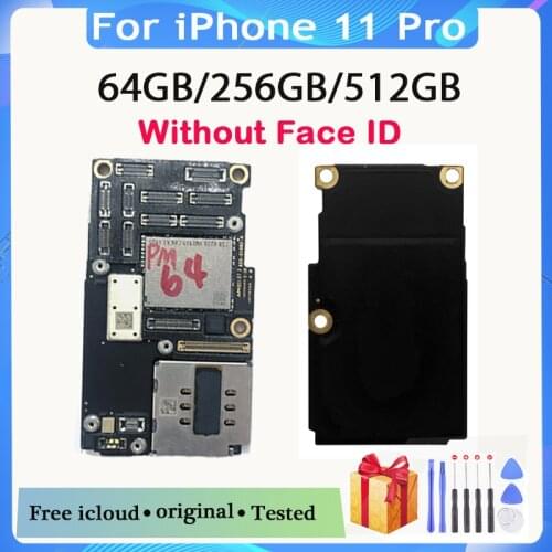 100% Original Mainboard For iPhone 11 PRO No Face ID Motherboard For iPhone 11 Pro Free icloud ID Logic board without Face ID