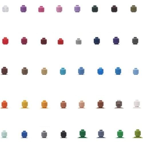 40pcs/Lot Blank Mini Figure Toys 40 Colors Building Block Figurers Boys Girls DIY Eductional Toy Boy Birthday Gifts Toys