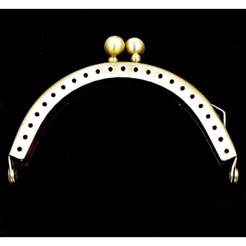 50PCS 8.5cm Bronze Tone Purse Bag Frames Metal Kiss Clasps Clutch Buckle Handbag Handle DIY Crafts Luggage Hardware Accessories