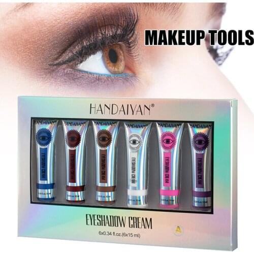 6pcs Colorful Eyeshadow Paste Matte Shimmering Naturally Long Lasting No Smudging Eye Shadow SK88