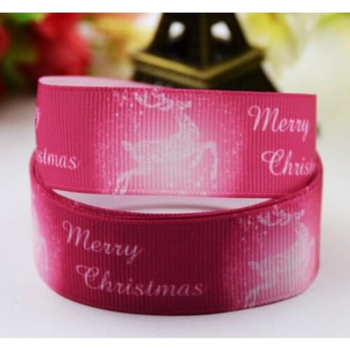 22mm 25mm 38mm 75mm Ruban satin Christmas Cartoon Character printed Grosgrain Ribbon party decoration X-00506 10 Yards