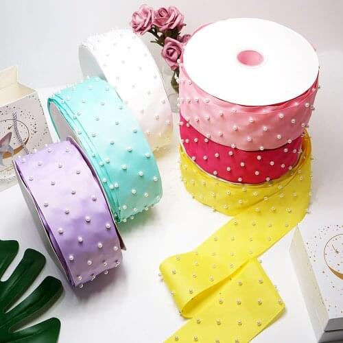 75 mm 3 inch ribbon Pearl ribbon craft supplies Valentines Day grosgrain ribbon 3" G3201966