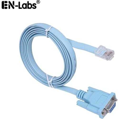 9-Pin DB9 Serial RS232 Port to RJ45 Rollover Console Cable for Cisco routers, including the 600, 800, 1600, and 1700 series