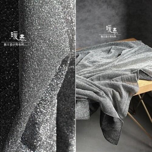 Shiny Silver Stretch Fabric Diamond Sequins DIY Patchwork Party Home Decor Stage Clothes Skirt Wedding Dress Designer Fabric