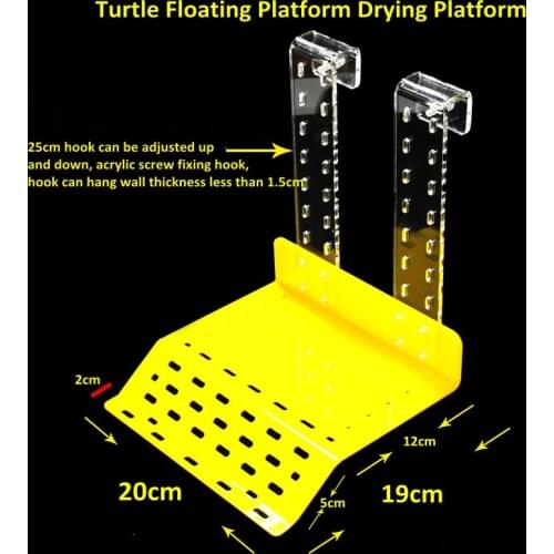 Large Size Turtle Floating Platform Drying Platform Ramp Rest Climbing Platform , Yellow