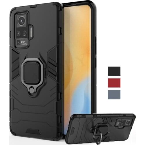 For vivo X50 Pro Case Cover X30 X27 X23 X20 X21 Pro Plus TPU Bumper Magnetic Ring Holder Stand Armor Phone Case For vivo X50 Pro