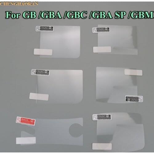 ChengHaoRan 2PCS/LOT LCD Screen Protector Protective Film for Gameboy Color for GBA GBA SP GBC GB GBP for GBM Console