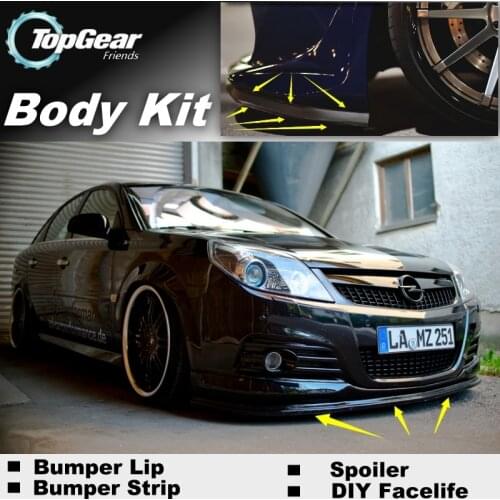Bumper Lip Deflector Lips For Opel Signum For Vauxhall Signum Front Spoiler Skirt For TopGear Fans to Tuning / Body Kit Strip