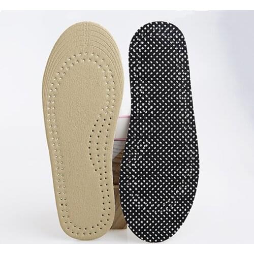 USHINE EU20-34 Children breathable sweat absorption shock absorption cowhide latex non-slip sneaker insole