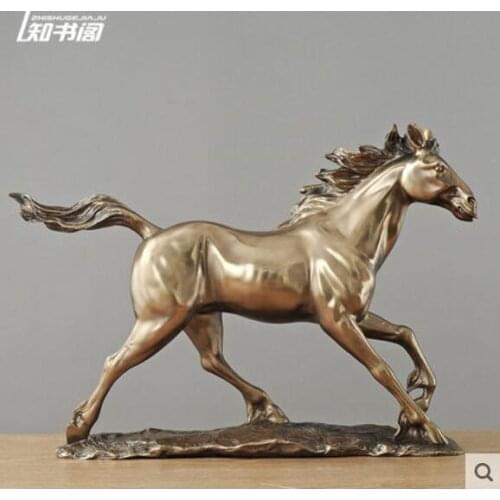 Horse to successful A quick cold cast Animal Lucky living room wine cabinet home cabinet decoration sculpture art crafts