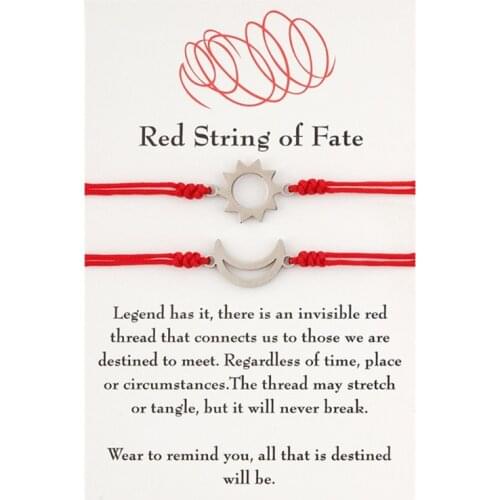 Red String of Fate Couples Bracelets for Boyfriend and Girlfriend Him and Her Long Distance Relationships Gifts