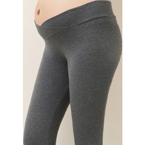 Low Waist Belly Maternity Legging Spring Autumn Fashion Knitted Clothes For Pregnant Women Pregnancy Skinny Pants