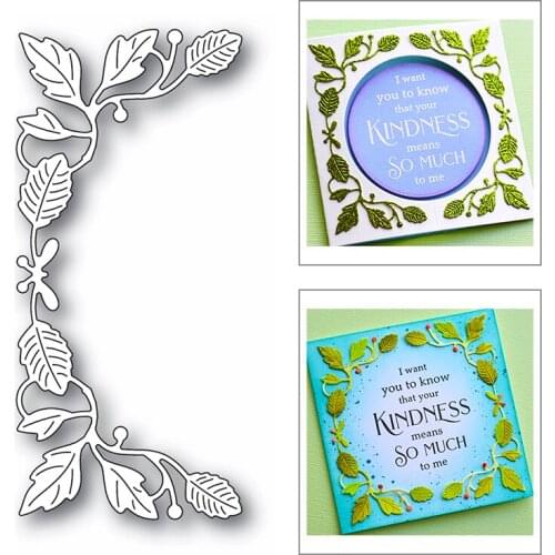 2020 Hot New Metal Cutting Dies Foil For DIY Scrapbooking Leaf Vine Border Lace Paper Craft Decoration and Card Making No Stamps