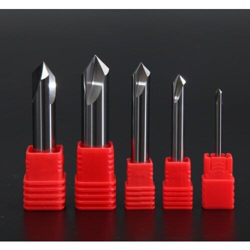LIJUN 2mm 4mm 5mm 6mm 8mm 10mm 12mm Spot Drill Bit Tungsten Carbide Point Degree 90 for Machine Hole Drill Chamfering Tool