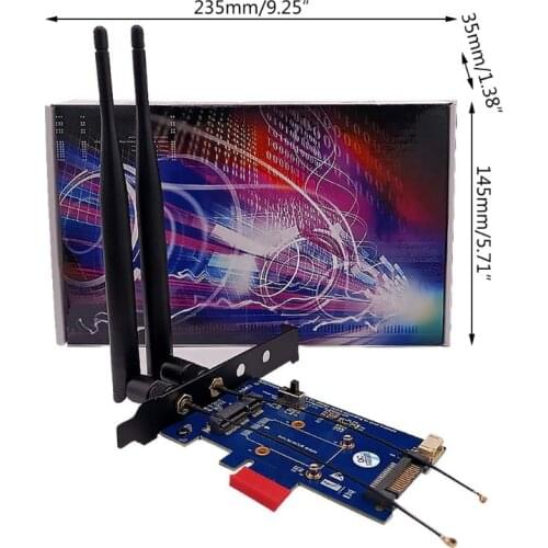 Mini PCI-E PCI Express to PCI-E 1x Adapter With SIM card Slot for WiFi 3G/4G LTE LX9B