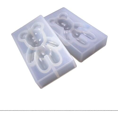 Fashion Silicone Bear Shape Animals UV Molds For Resin Jewelry DIY Mold Resin Molds For Jewelry DIY Kids Toys Key Chain