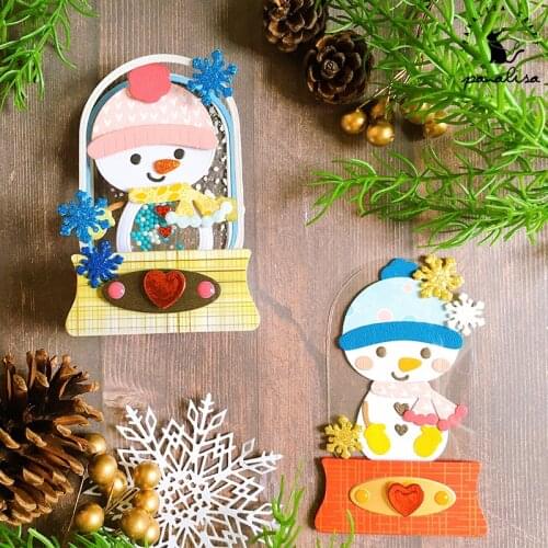 Panalisacraft Christmas snowman Metal Cutting Dies Stencils for DIY Scrapbooking album Decorative Embossing DIY Paper Cards