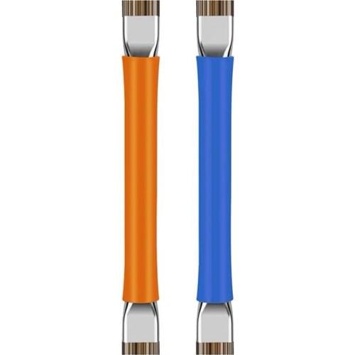 Portable Computer Keyboard Cleaning Brush, Wooden Handle Phone Motherboard IC Cleaning Brush, Dual Heads, Hard Bristles