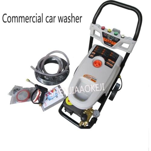 High-flow commercial car washing machine Automatic hand-push shut down Pressure washer brush truck pump Single phase 220V