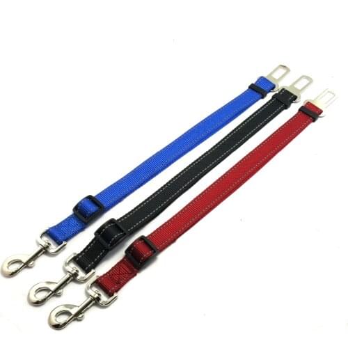 Dog Seat Belt, Pet Dog Cat Car Seat Belt Safety - Reflectable Adjustable Safety Belt Pet Leash - Heavy Duty Nylon -Universal Fit
