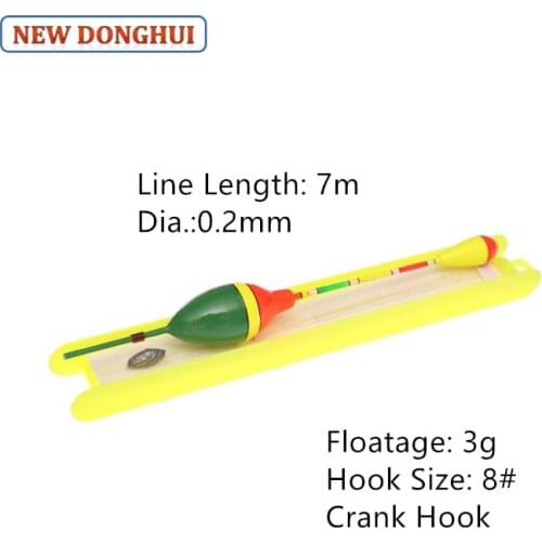 Newdonghui Fishing Float Set Winder Float Ready-Made Rig 5pcs/pack or 10pcs/30pcs/pack Fishing Accessory Tackle 3G TP8005