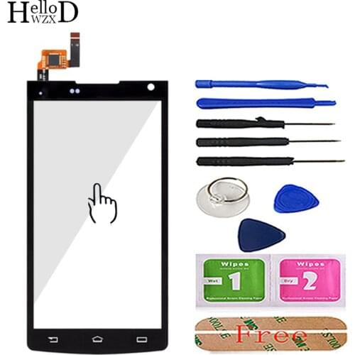4.5'' Mobile Phone Touch Screen TouchScreen For Philips S388 S 388 Touch Glass Front Glass Digitizer Panel Lens Sensor 3M Glue