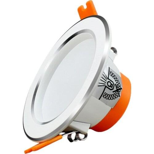 Lighting LED downlight living room ceiling 2.5 inch 3W ceiling light embedded 8 male separate hole tube spotlight