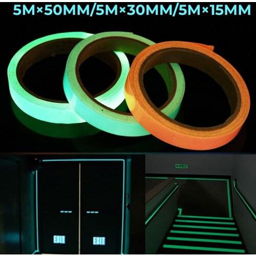 One Roll 3M Luminous Tape Self-adhesive Glow Emergency Logo In The Dark Sticker Tape Safety Security Home Decor Warning Tape