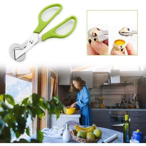 YYSD Handhold Quail Bird Egg Scissors Stainless Steel Egg Cutter Home Kitchen Cooking