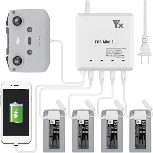Charger for DJI Mini 2 Accessories Drone Lipo Battery Remote Controller Charging Hub Station Spare Parts USA EU UK AU Plug