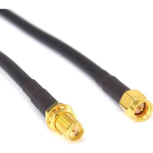 10 Pieces Low Loss SMA Female to SMA Male Extension RG58 Coaxial Cable Connector 20CM